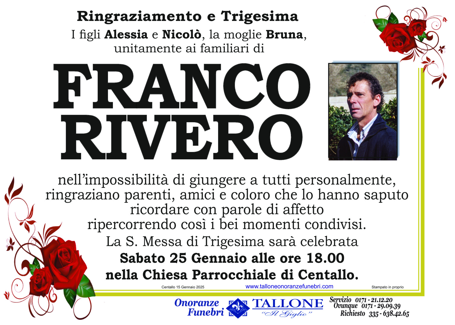 <br />
<b>Warning</b>:  Undefined variable $info in <b>/home/tallone/public_html/ringraziamenti.php</b> on line <b>68</b><br />
Franco Rivero